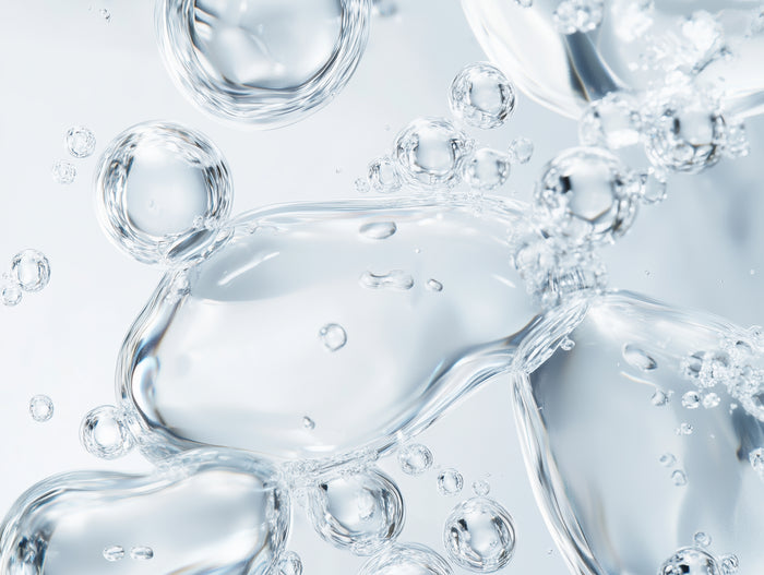 Close-up of droplets on a clear surface