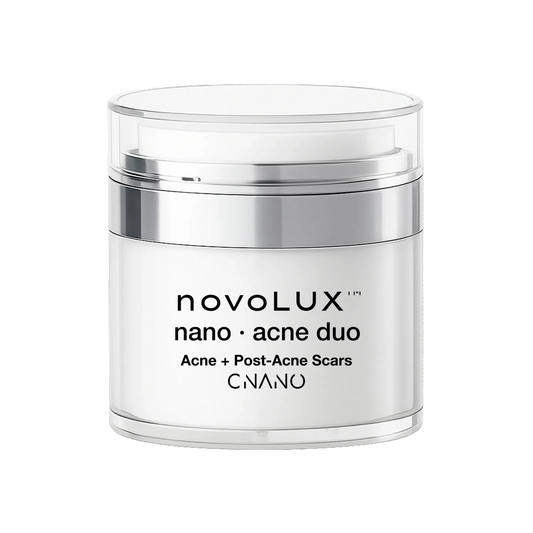 Jar of novoLUX nano acne duo 